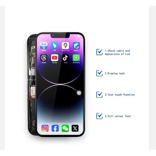Paparan Lcd Oled Asal Telefon Bimbit Untuk Iphone